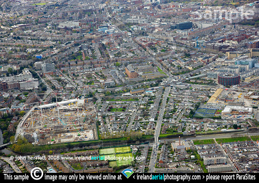 early Aviva stadium construction