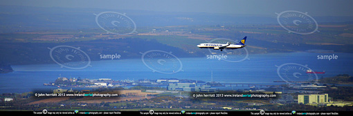 Ryanair on approach. Air to air