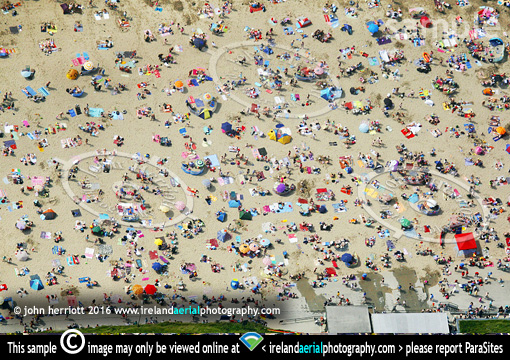 aerial sunbathers graphic view