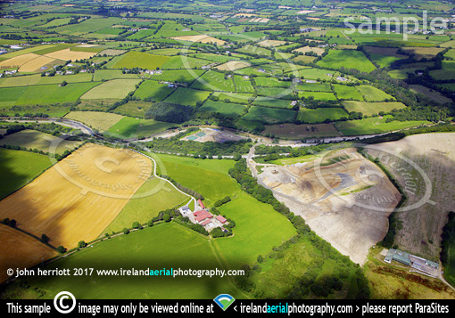 overhead Ballylangley flood relief construction