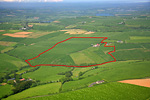 farm aerial photographed near Ballinspittle