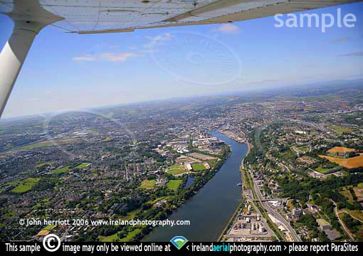 Cessna flying over Cork