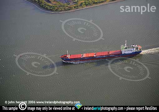 ship MV Kanin leaving Cork docks