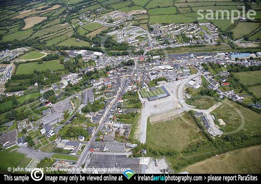 Aerial photography of Kanturk town