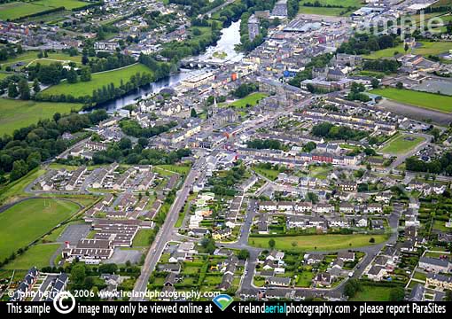 Aerial photography of Fermoy town