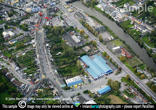 Station Road, Bandon aerial picture