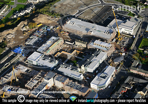 Aerial photo of Ballincollig old Military Barracks