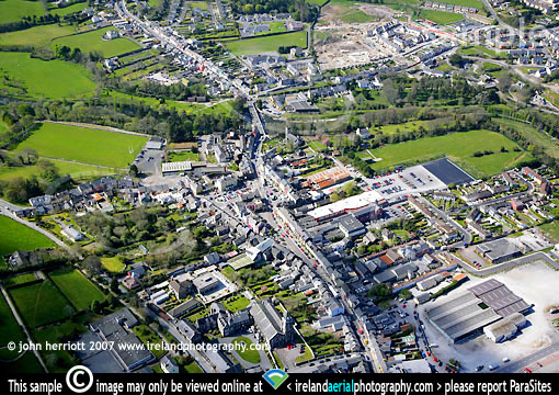 Macroom aerial view looking west