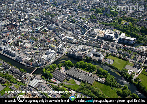 Mercy Hospital and NMRC, aerial photo Cork