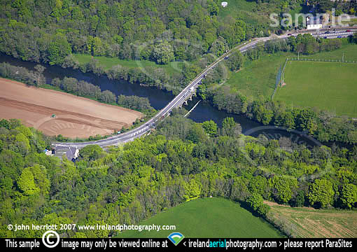 Bridge aerial close up