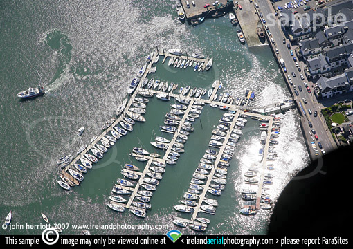 KYC Kinsale Yacht Club marina, aerial photo