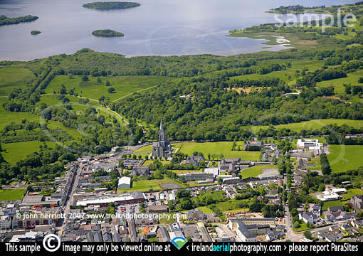 aerial picture and Killarney National Park