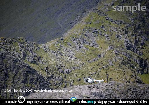Allouette helicopter landing approach