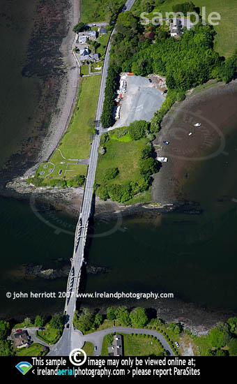 Aerial photograph of Our Lady's Bridge Kenmare