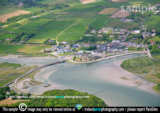 photo of Timoleague from tghe air