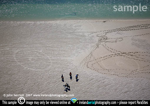 Over view Pony trekking on Myrtleville Beach