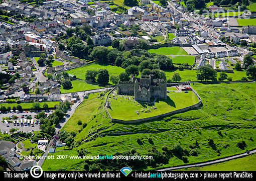 Cashel town and the Rock