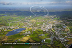 wide aerial view of Cavan town