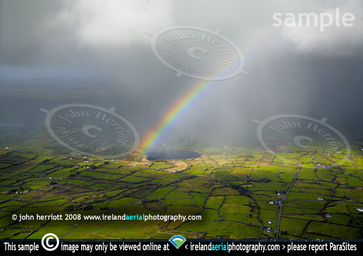 Aerial photo of Lowfield Lough, County Roscommon