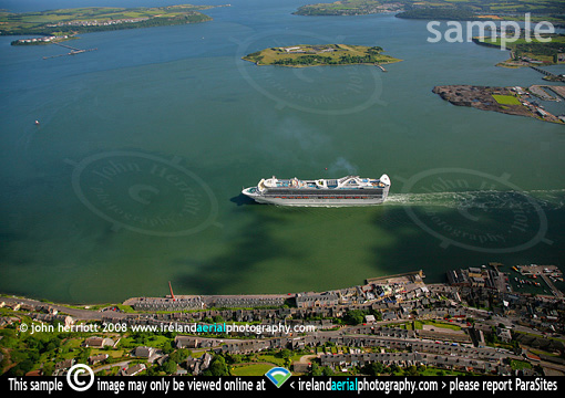 Grand Princess with Cork Harbour