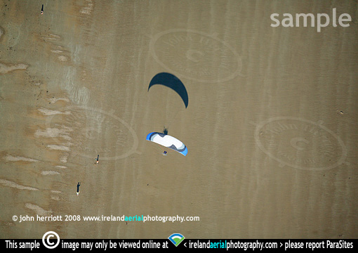 Paramotor beach take off