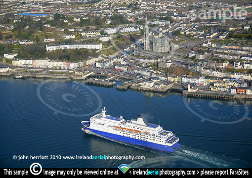 Julia passing Cobh