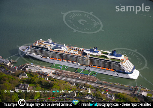 Eclipse at Cobh quayside