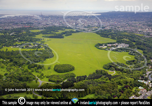 Phoenix Park overhead Palmerstown, Dublin