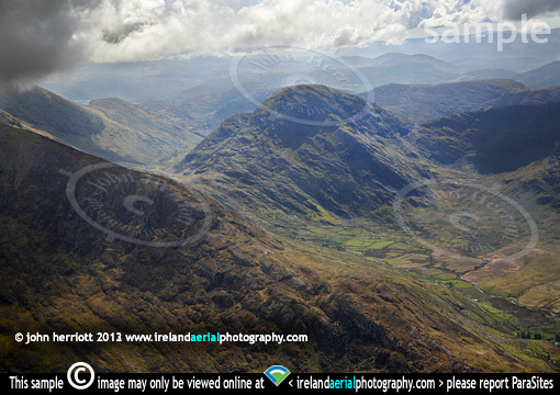 broaghnabinnia mountain Kerry from the air