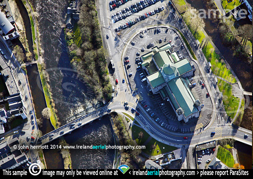 Cathedral Galway aerial view