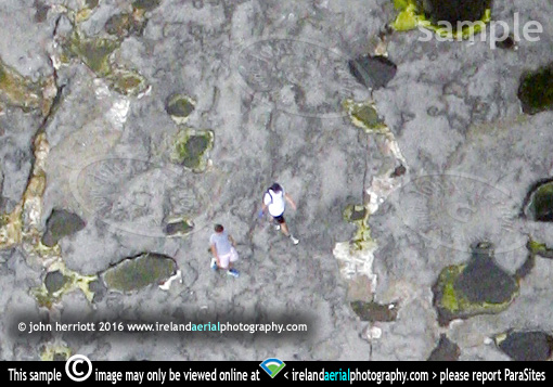 walkers at the serpents lair, aran islands